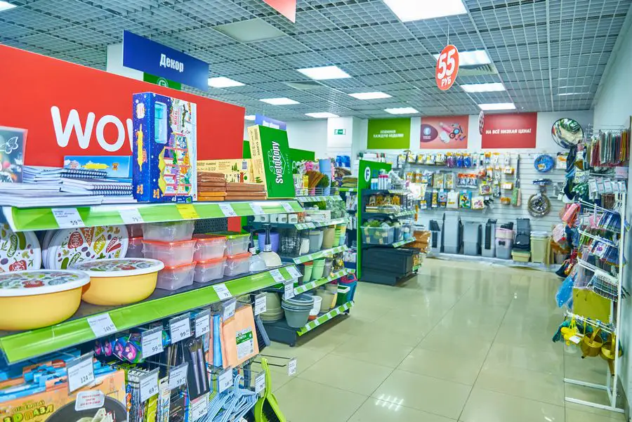 Интерьер магазина в Рубине